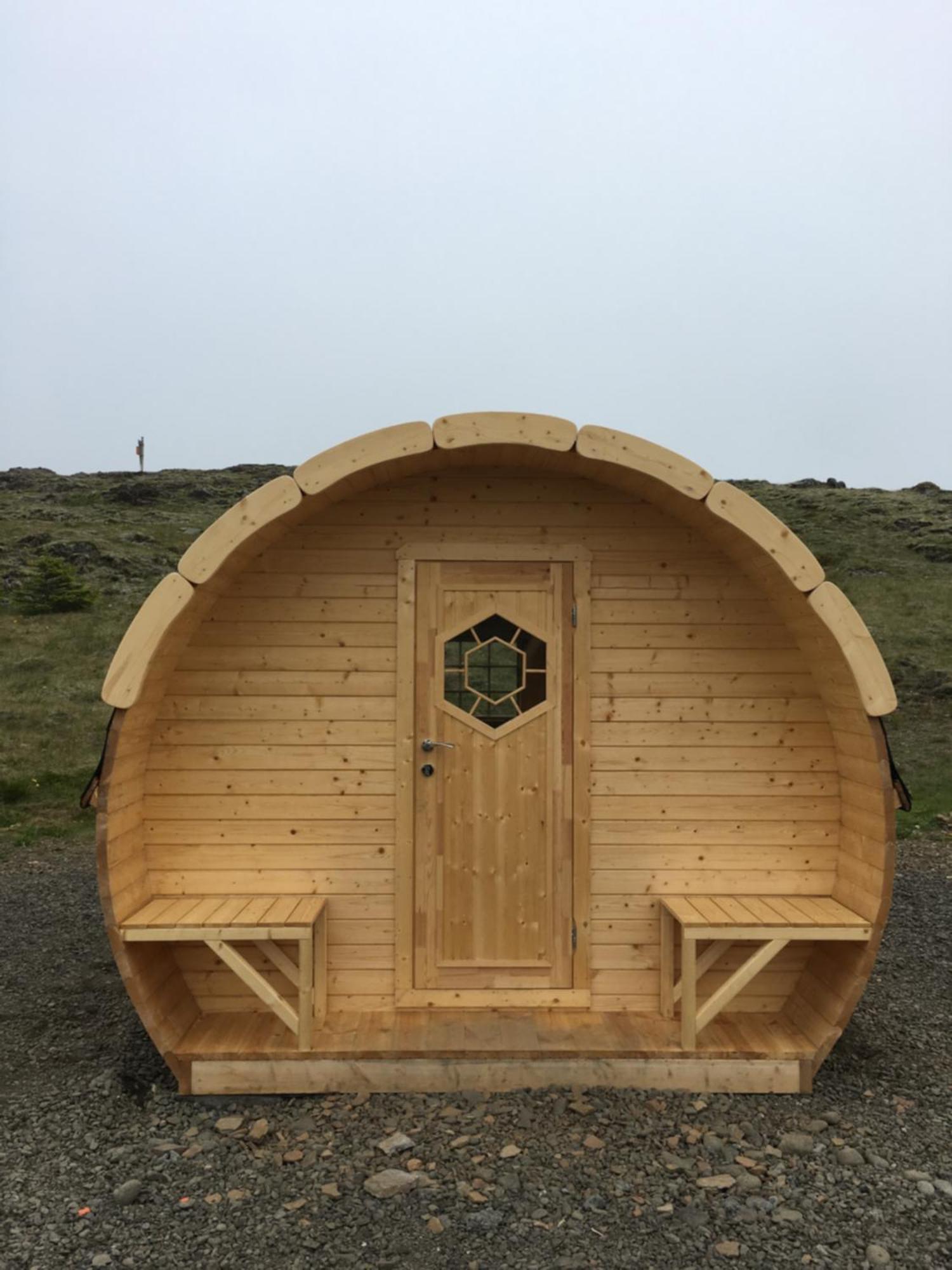 Framtid Camping Lodging Barrels Djúpivogur Exterior foto