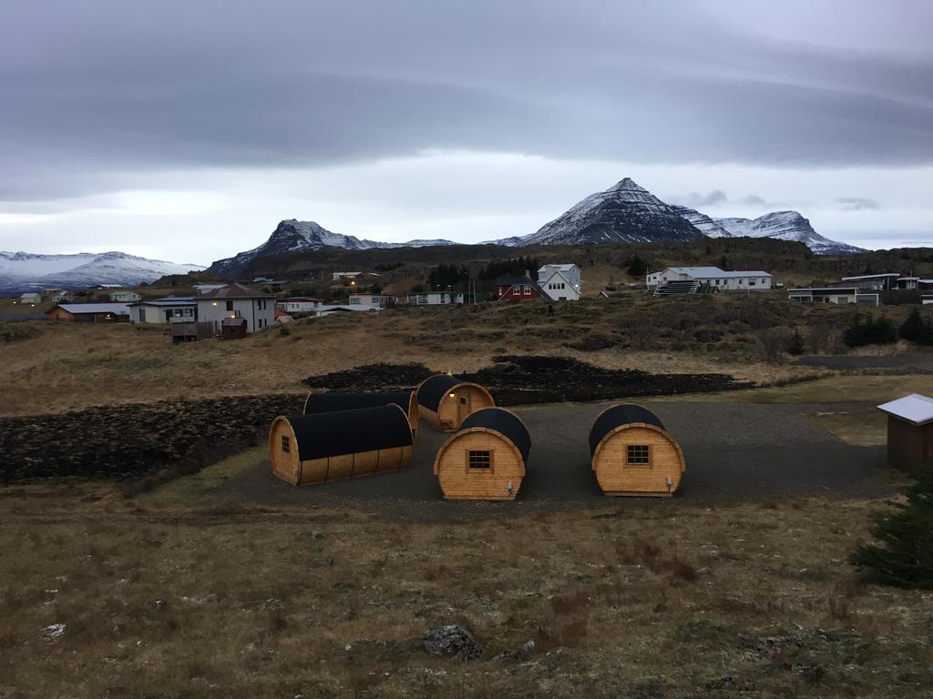 Framtid Camping Lodging Barrels Hotel Djúpivogur Exterior foto